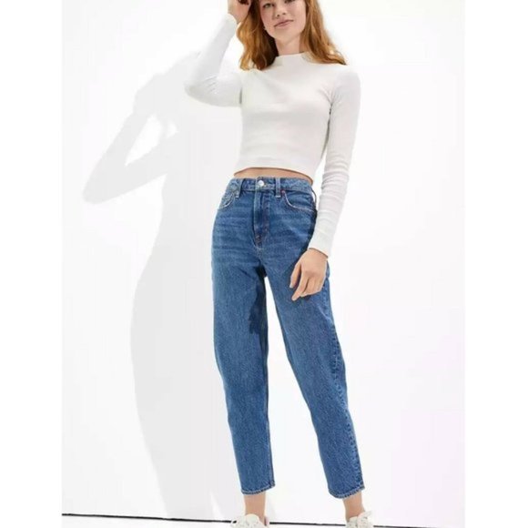 american eagle mom straight jean